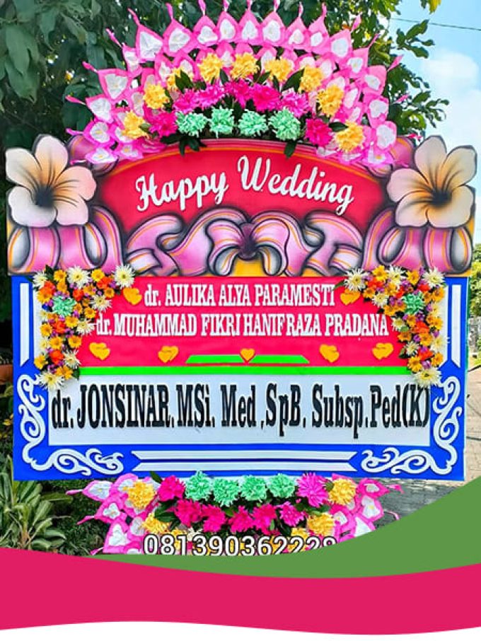 Bunga Papan Happy Weding Ungaran