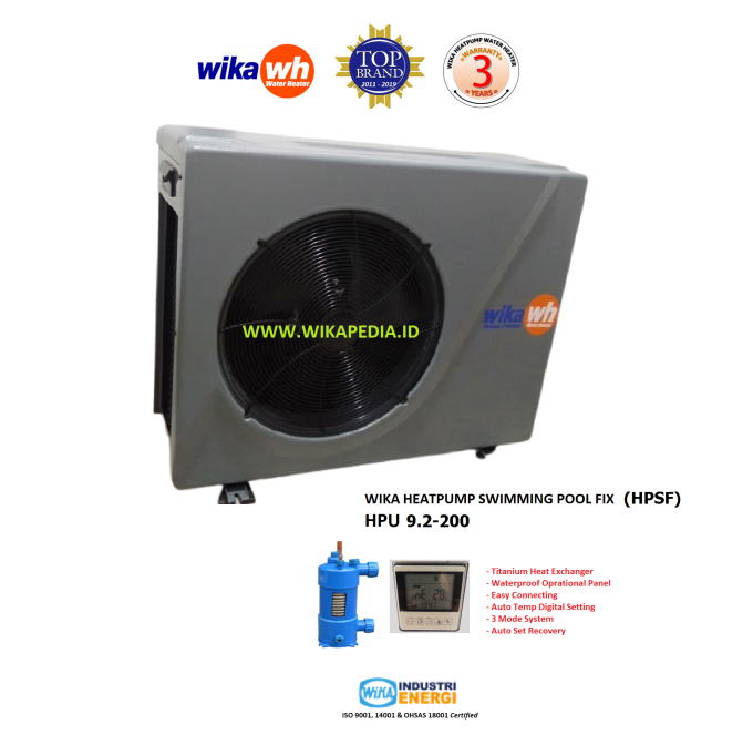 Wika Heat Pump for Swimming Pool